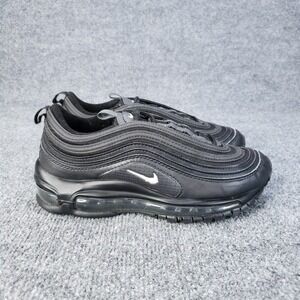 Nike Air Max 97 GS Shoes Kids Youth SIze 4.5 Triple Black Running Sneakers